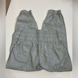 Free People Movement The Way Home Jogger Pants Silver Size Medium